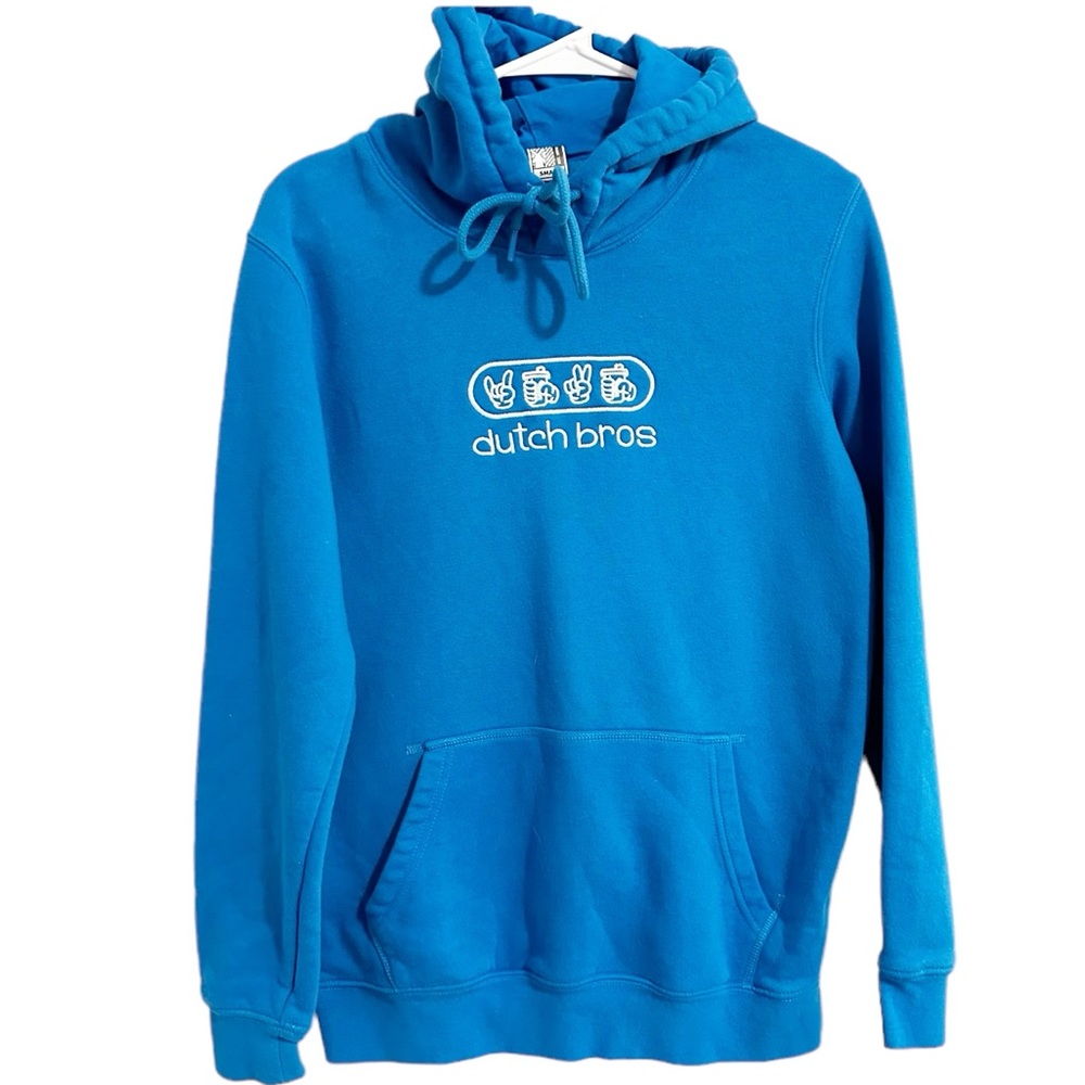 Dutch Bros SMALL+MEDIUM+RARE 3X XXXL Blue Hoodie White Embroidery  GP L…